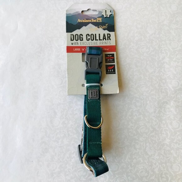 Avalanche Dog Collar Exclusive Prints Lightweight Adjustable Size: L 14"-20" - Picture 1 of 4
